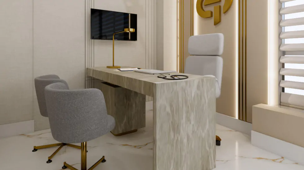 decoração de consultorio médico chique